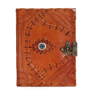 Book of Shadows of Grimoire van huid/leer met een wakend oog 2