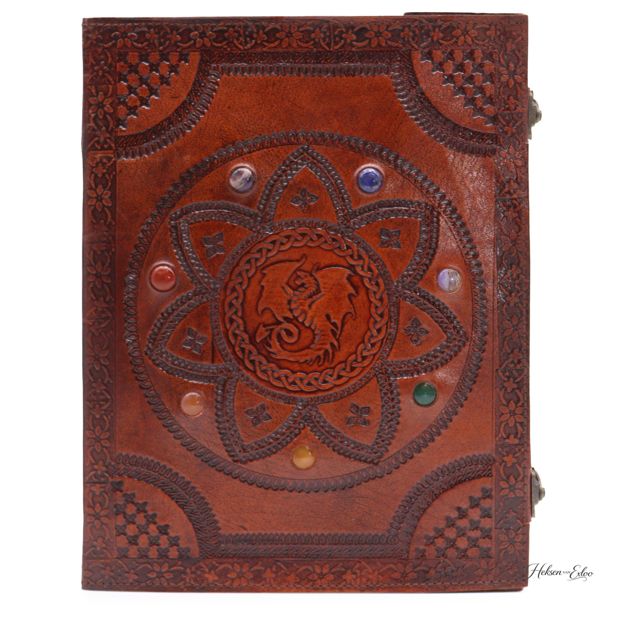Groot Pendragon Boek - Chakra Stenen Draak Mandala Boek