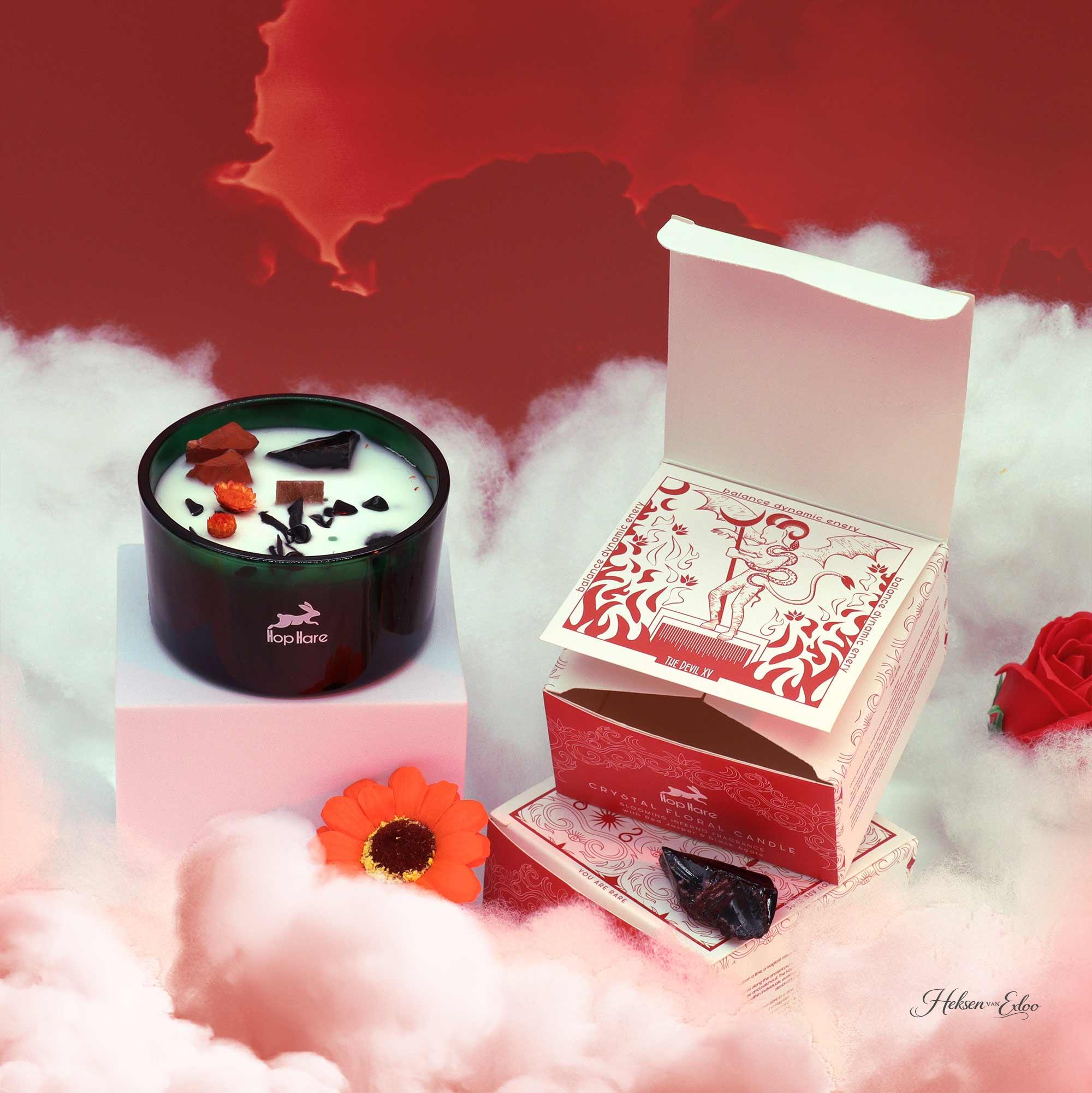 Kristallen Bloemenkaars Tarot - de Duivel - Afbeelding 2