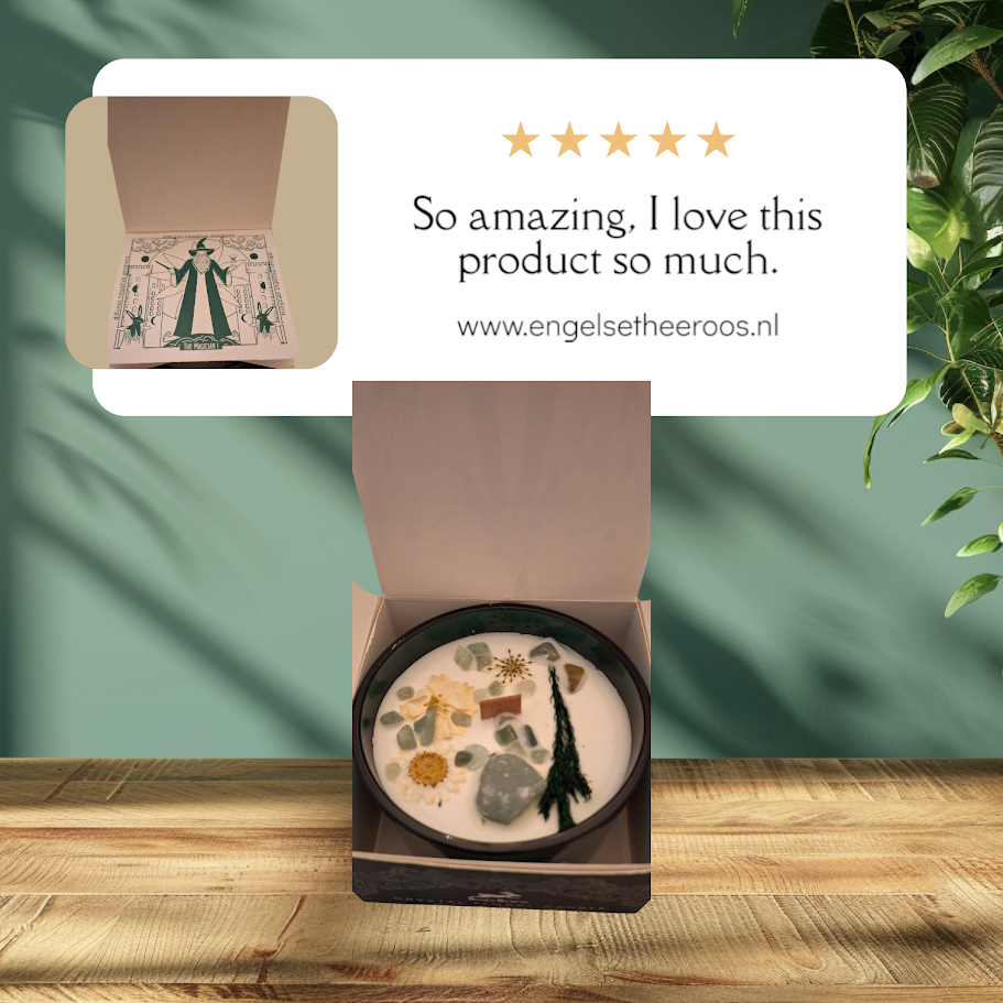 Kristallen Bloemenkaars Tarot - de Magier -