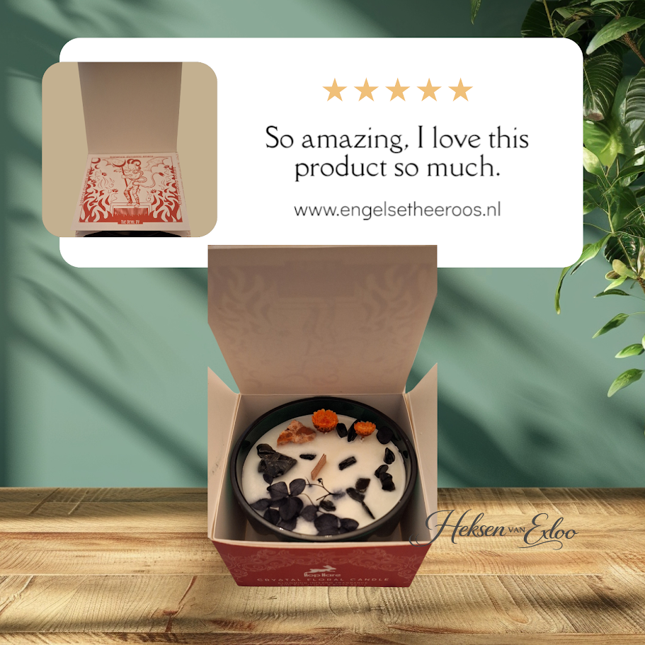 Kristallen Bloemenkaars Tarot - de Duivel